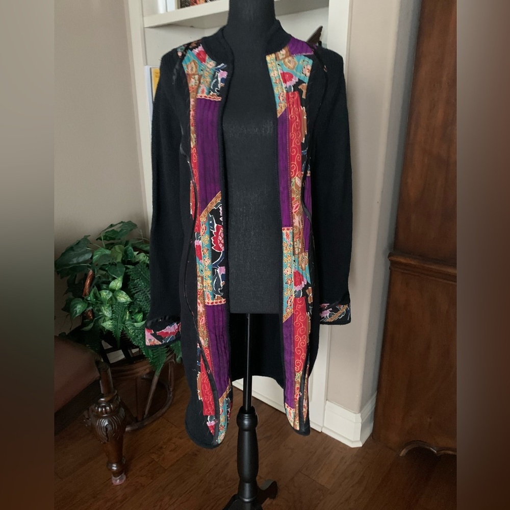 Koos of Course Silk Blend Open‎ Cardigan Sweater - Picture 3 of 12